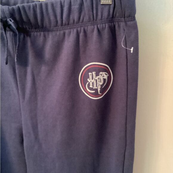 Warner Bros. Blue Sweatpants with Red and White Stripes - Picture 4 of 7